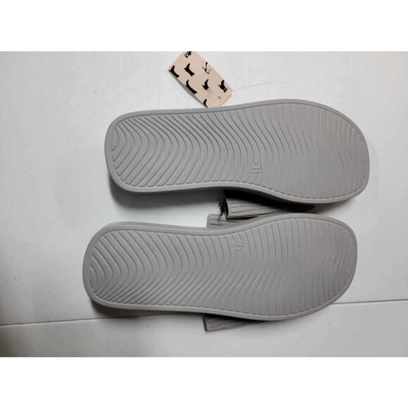 mysoft Womens Knit Platform Sandals Size 11 Gray Summer Slip On Open Toe - Picture 2 of 3